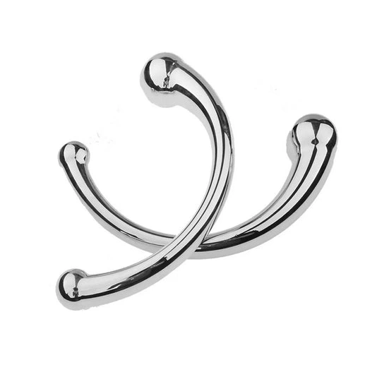 Double Stainless Elegant Steel Ended 5858 Anal Hook 0119